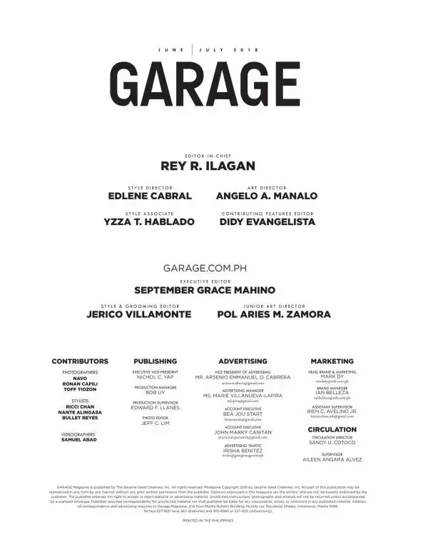 Garage June - July 2018